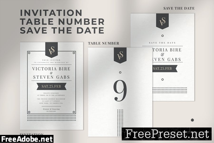 Wedding Invitation Suite - VICSTE