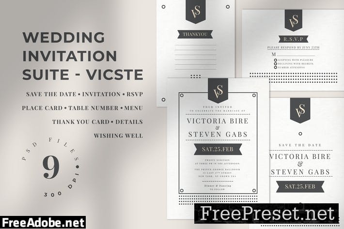 Wedding Invitation Suite - VICSTE RF7K5E2