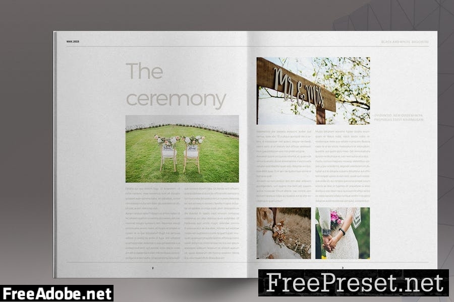 Wedding Lifestyle Brochure Template Q9LGWDX