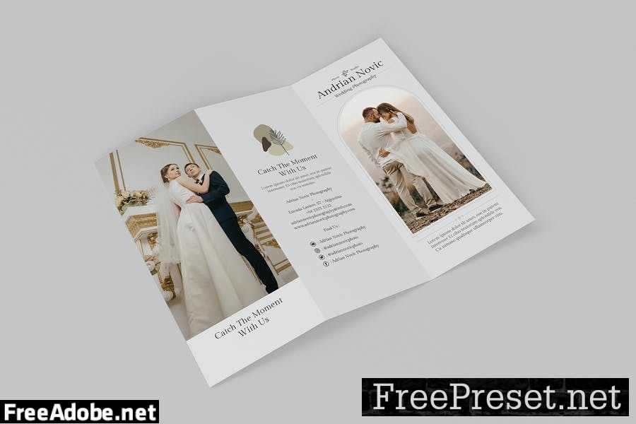 Wedding Photography Trifold Brochure