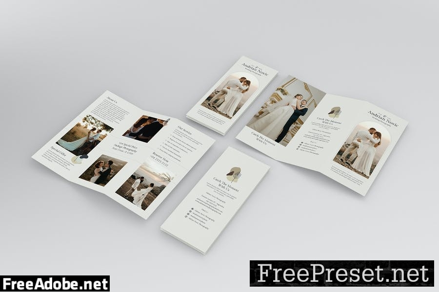 Wedding Photography Trifold Brochure