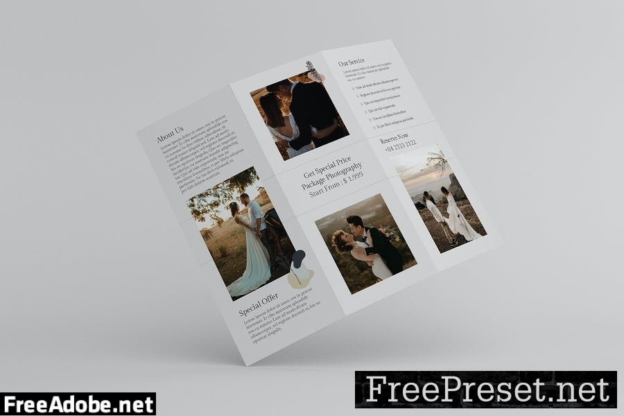 Wedding Photography Trifold Brochure