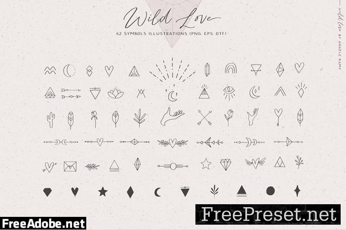 Wild Love Symbols ENHTNBD