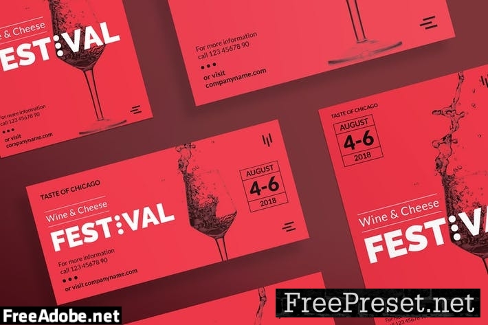 Wine Festival Flyer and Poster Template LLEU96