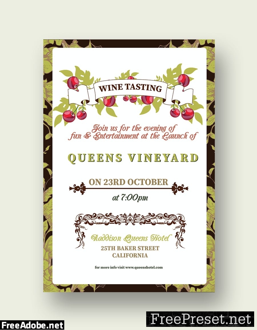 Wine Tasting Flyer/Poster