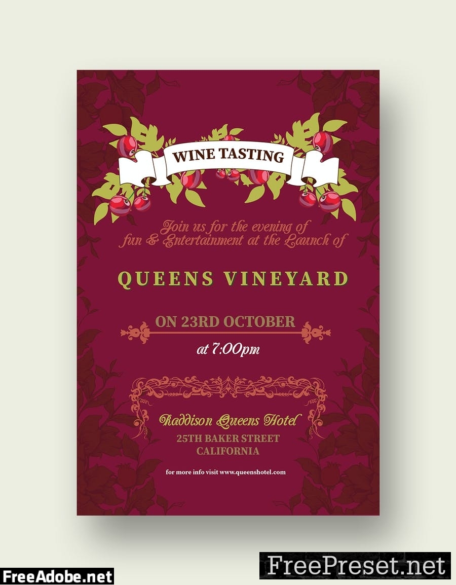 Wine Tasting Flyer/Poster