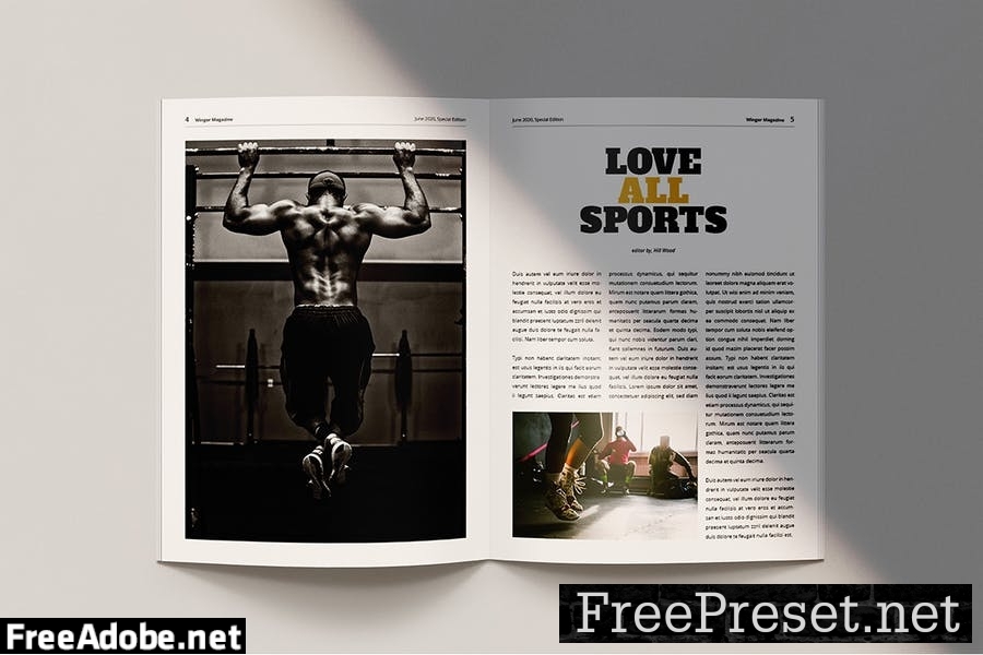 Winger - Magazine Template 4FG8CJ7