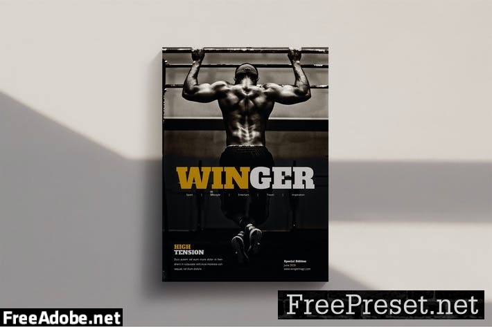 Winger - Magazine Template 4FG8CJ7