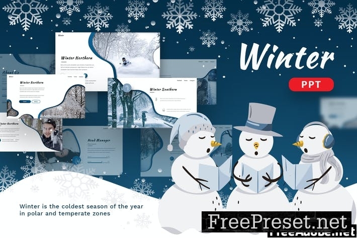 Winter - Creative Powerpoint Template 7KYZ5LF