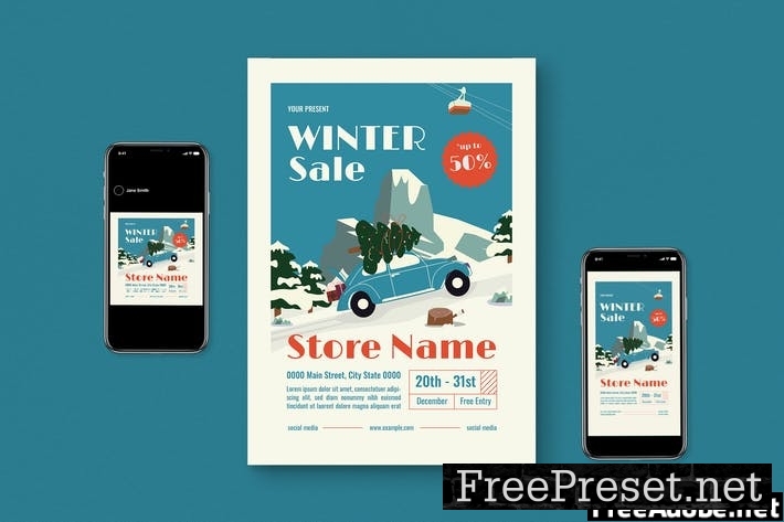 Winter Sale Flyer Pack SZDZ83U