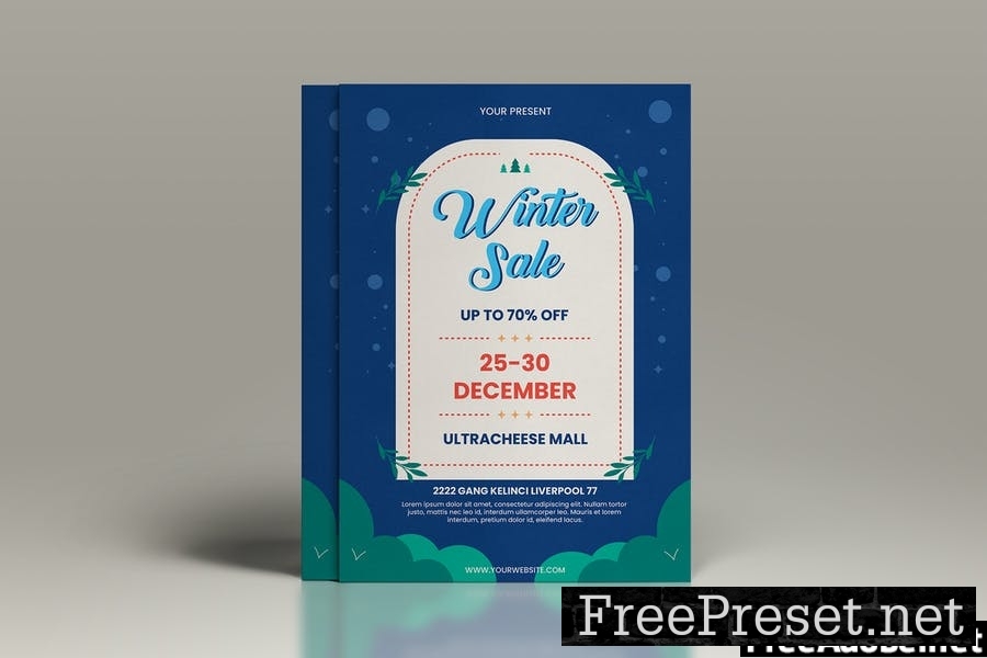 Winter Sale Flyer Template Vol. 01