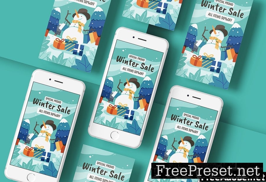 Winter Sale Promotion - Flyer Media Kit