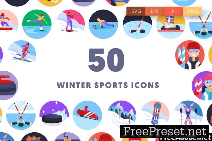 Winter Sports Icons C8NDYCX