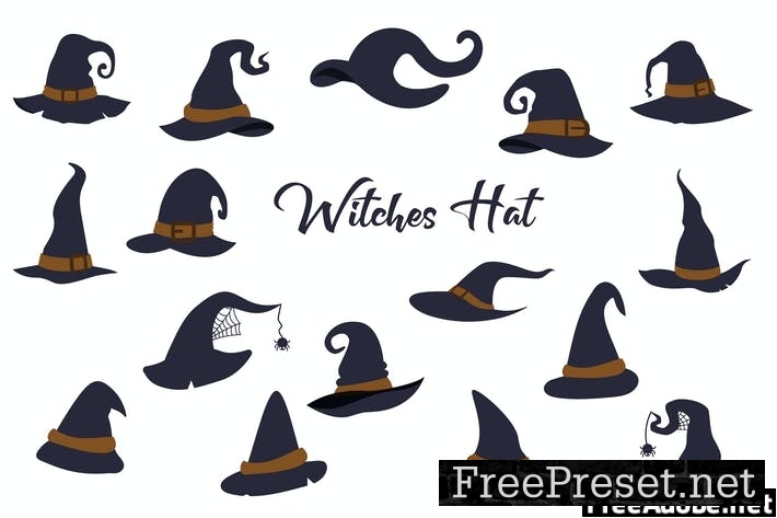 Witch Halloween Hat Hand Drawn L9JJX67