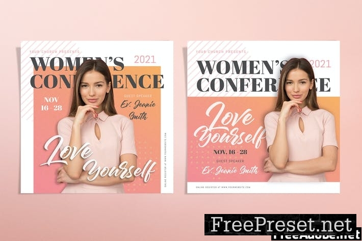 Women Conference Template Set FE7ZNUP