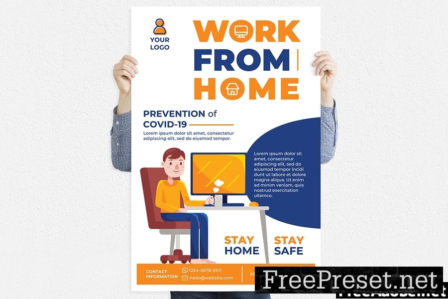 Work From Home #1 Print Templates Pack