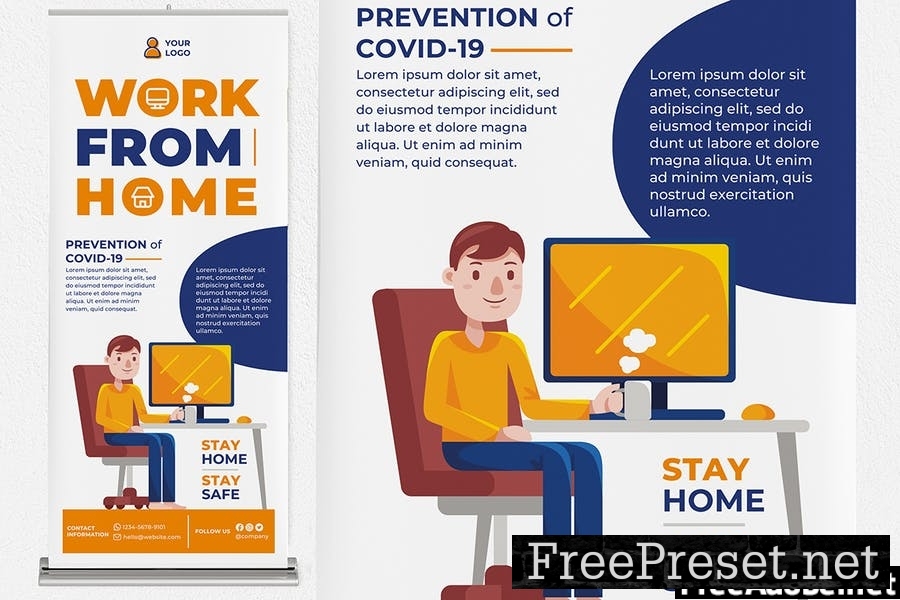 Work From Home #1 Print Templates Pack