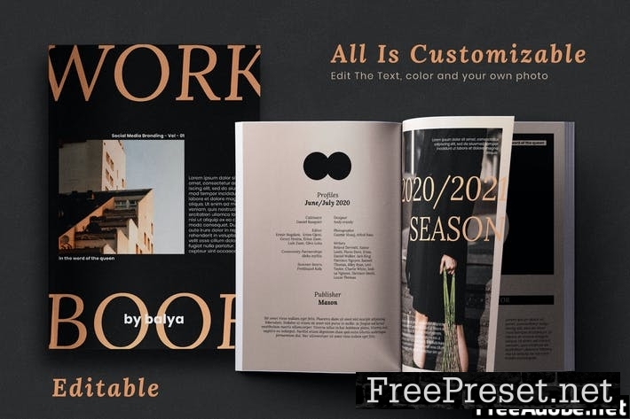 Workbook vol 1 - Magazine Template 9XH4BAV