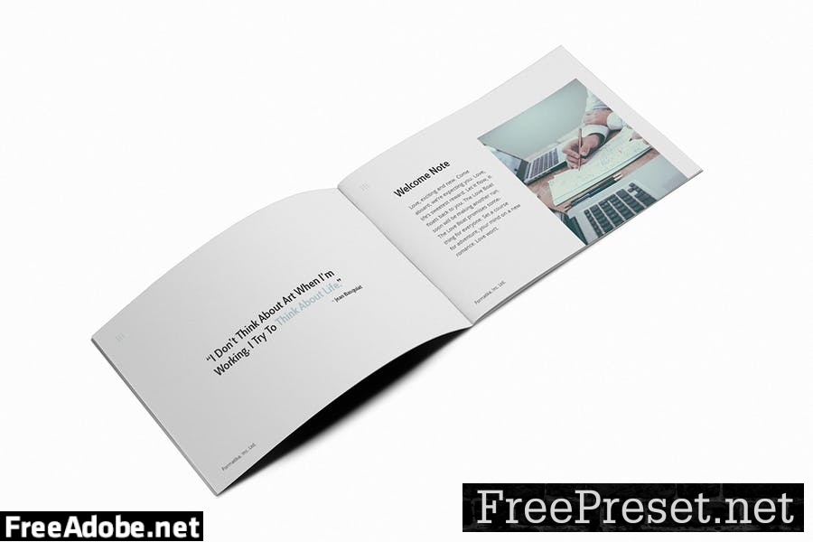 Working Space A5 Brochure Template