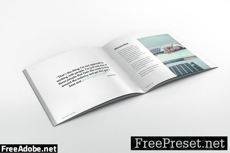 Working Space Square Brochure Template