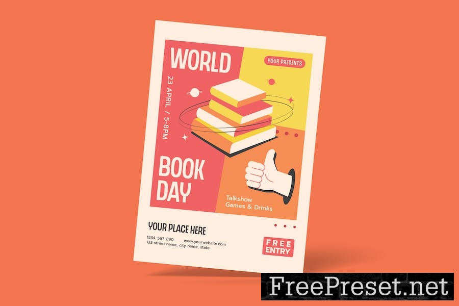 World Book Day Flyer UG8XEXA