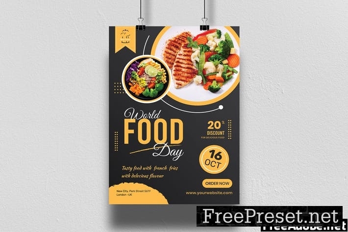 World Food Day Poster Template 8N5NDES