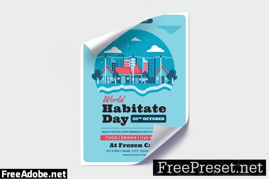 World Habitat Day Flyer Template