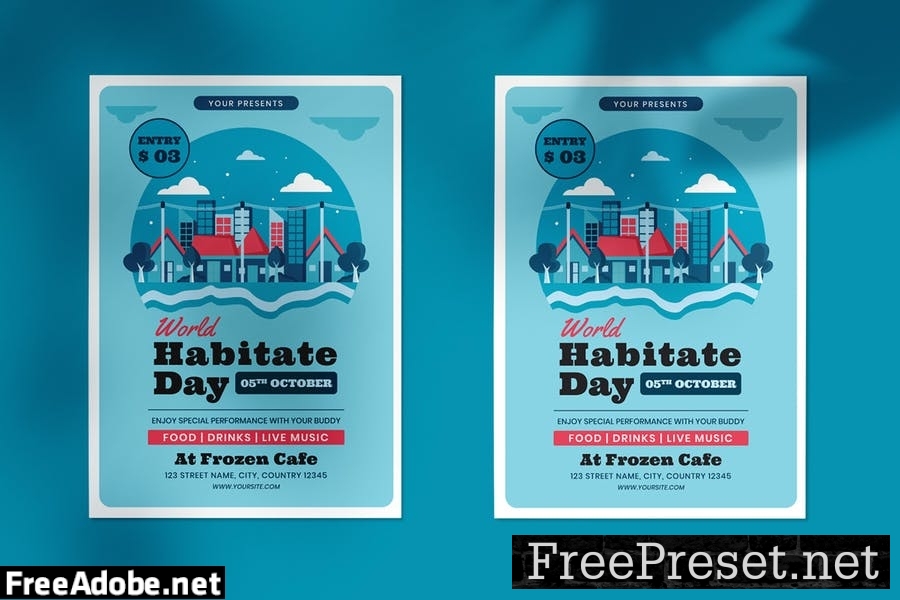 World Habitat Day Flyer Template