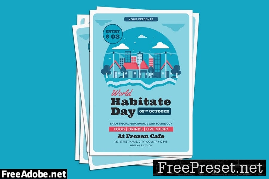 World Habitat Day Flyer Template