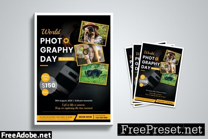 World Photography Day Flyer Template GTZL4F6