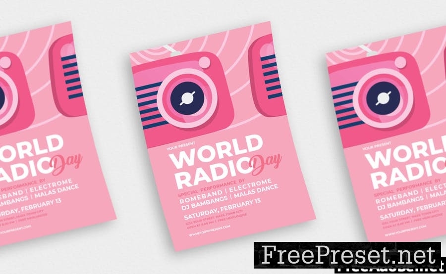 World Radio Day - Flyer, Poster & Instagram AS