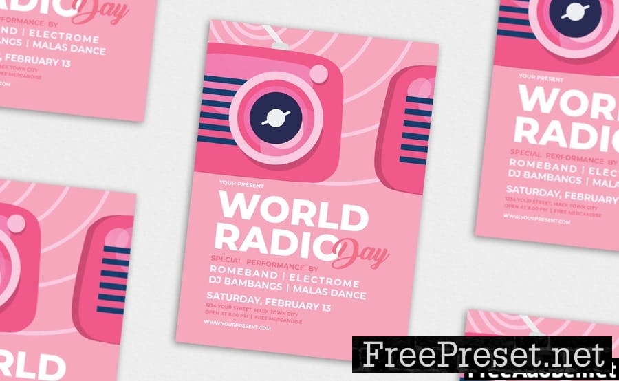 World Radio Day - Flyer, Poster & Instagram AS