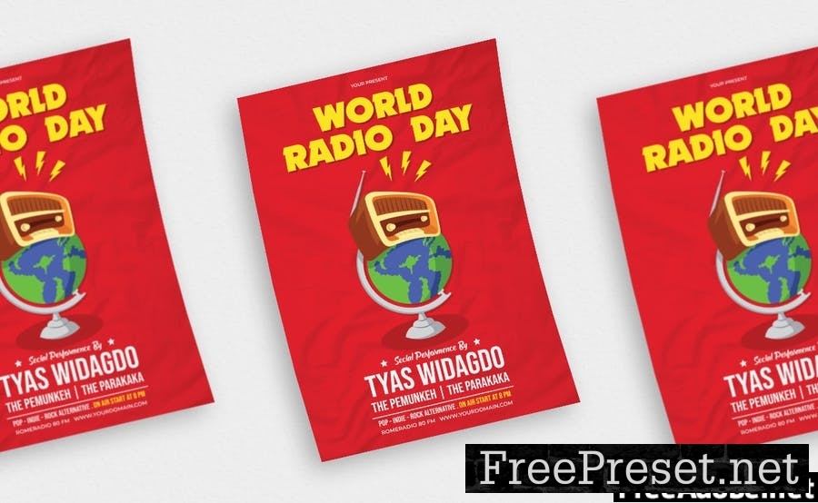 World Radio Day - Flyer, Poster & Instagram KF W7TTRKG