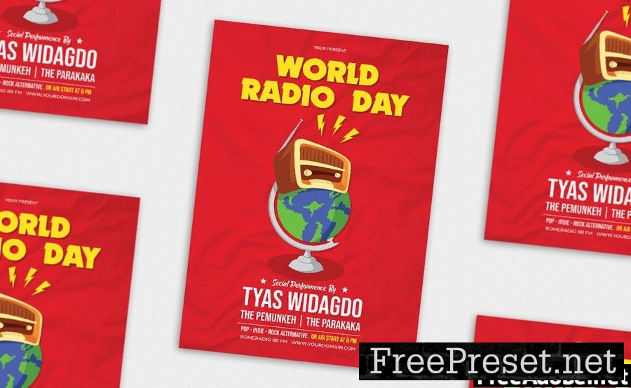 World Radio Day - Flyer, Poster & Instagram KF W7TTRKG