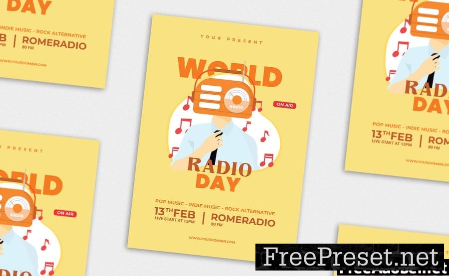 World Radio Day vol.01 - Flyer, Poster & IG TY