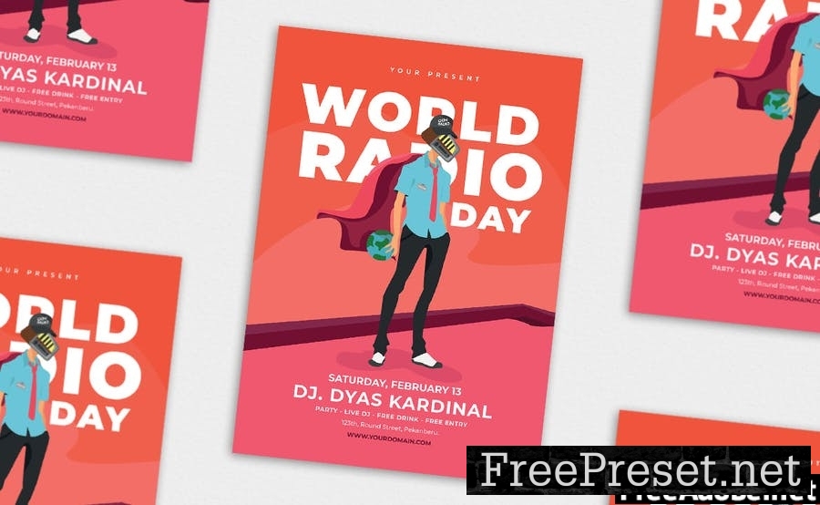 World Radio Day vol.03 - Flyer, Poster & IG TY