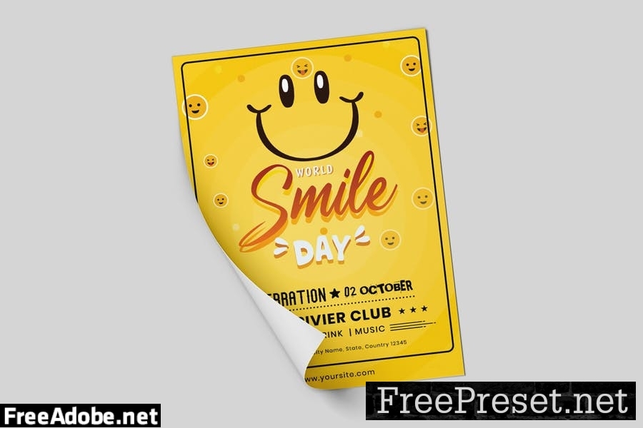 World Smile Day Flyer Template