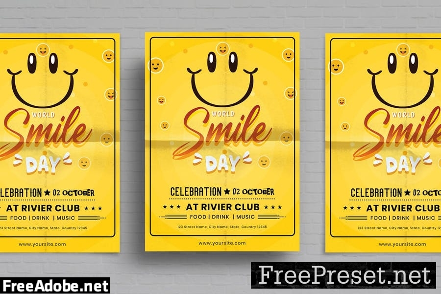 World Smile Day Flyer Template