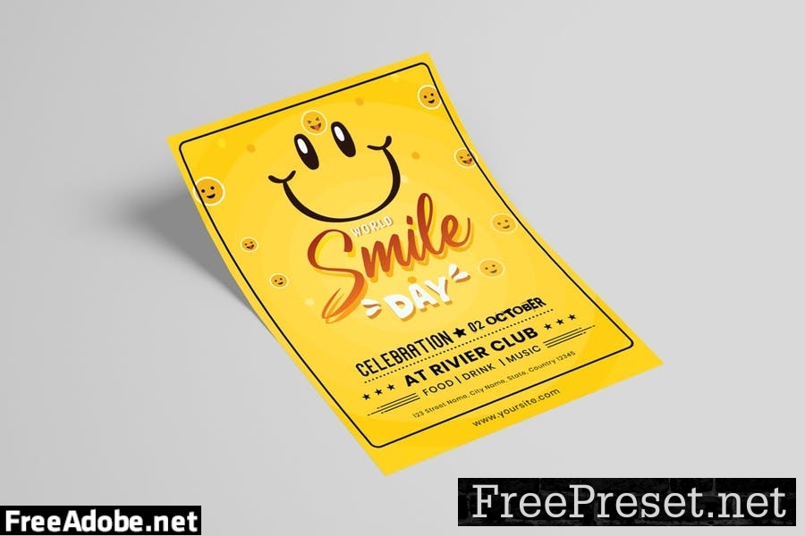 World Smile Day Flyer Template