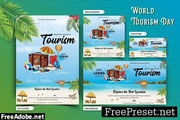 World Tourism Day Flyer & Social Media Kit-02 6AGBFW2