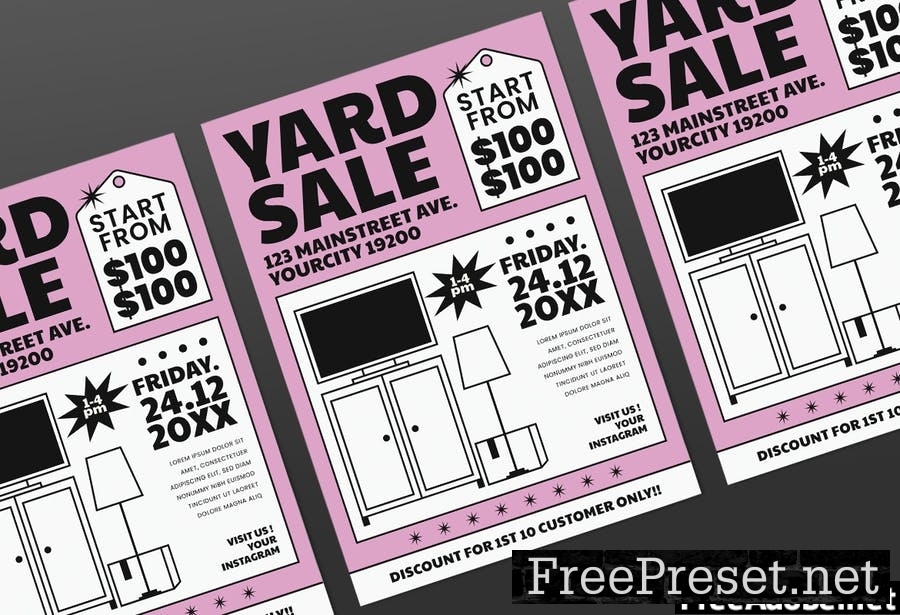 Yard Sale Flyer Pack