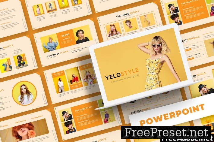 Yelostyle - Powerpoint Template NU8RA6Z