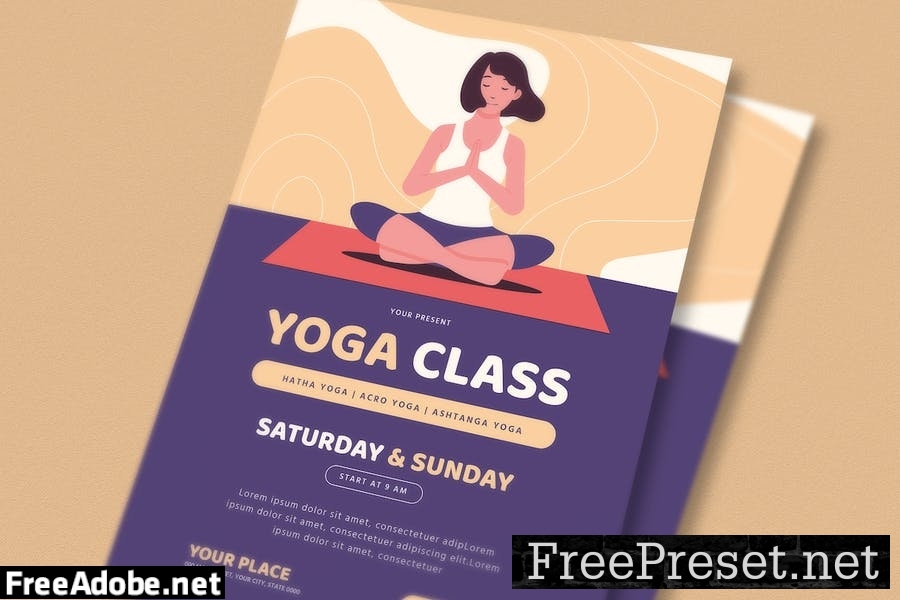 Yoga Class Flyer