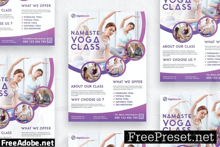 Yoga Class - Flyer ZF6XCR8