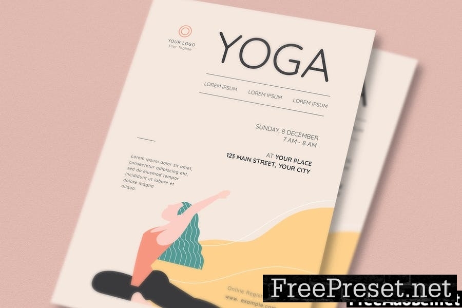 Yoga Class Flyer Set