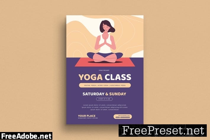 Yoga Class Flyer GH8UT28