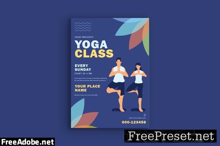 Yoga Class Poster W3BG9E3