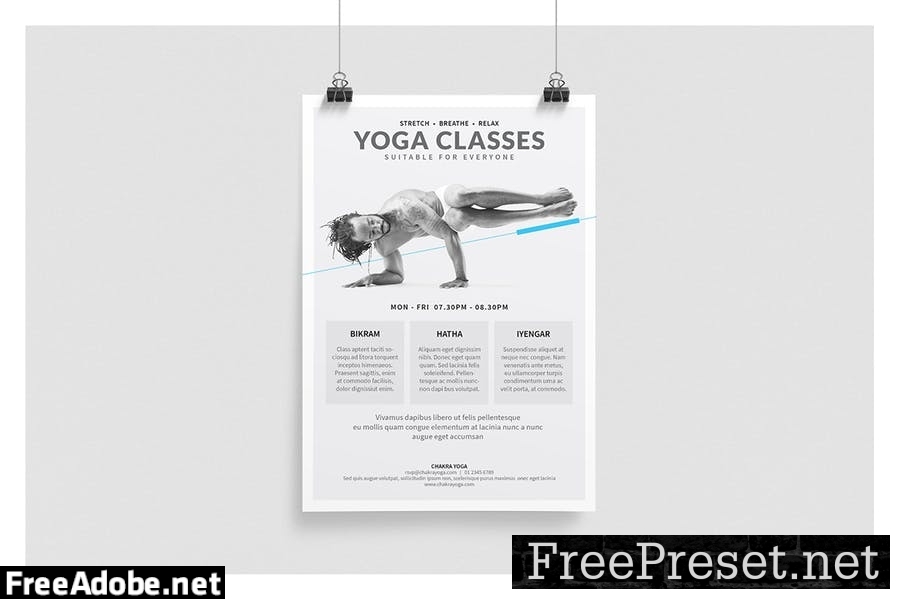 Yoga Classes Poster/Flyer