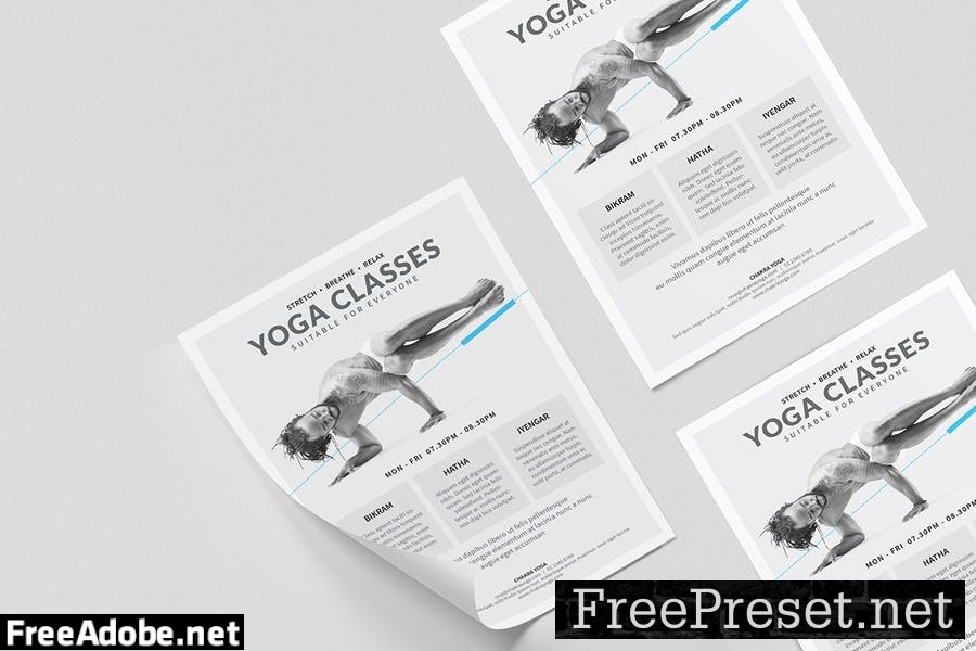 Yoga Classes Poster/Flyer