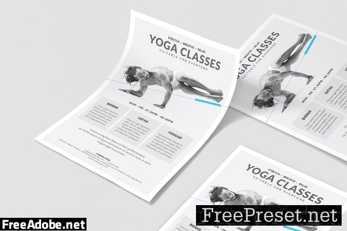 Yoga Classes Poster/Flyer E85GJP